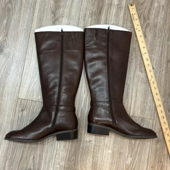 Ralph Lauren  brown WOMEN''S  Elegant leather riding boots size 9.5 NEW - Picture 10 of 11